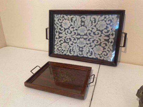 VINTAGE SERVING TRAYS...