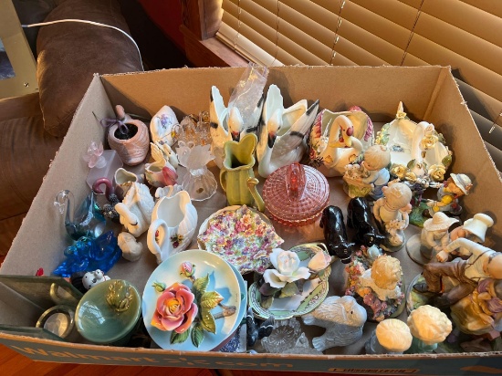 PRECIOUS MOMENTS, SALT SHAKERS, DECORATIONS AND MISC