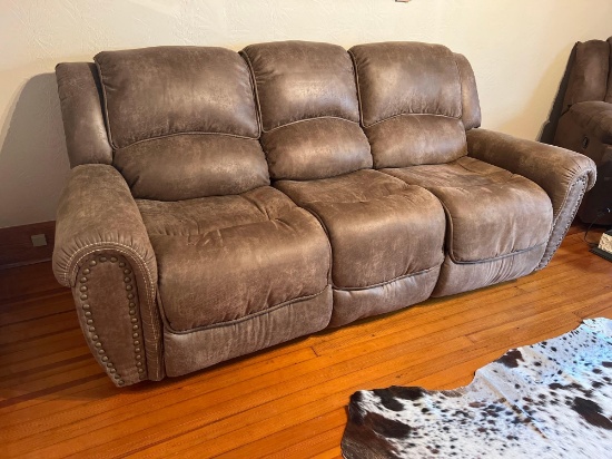 MICROFIBER SOFA / RECLINER GREAT CONDITION ...