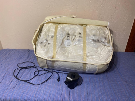 QUEEN BLOW UP MATTRESS WITH PUMP USED LIKE NEW CONDITION