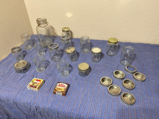 ASSORTMENT OF FRUIT JARS