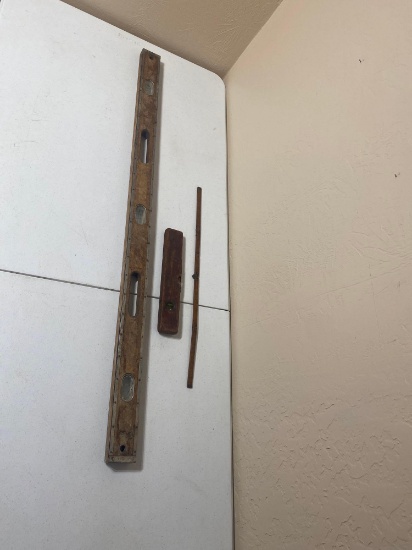 VINTAGE RULER AND LEVELS