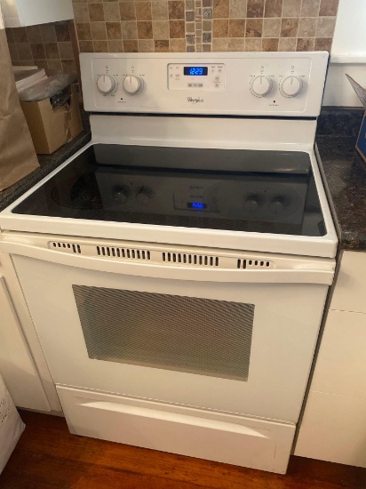 WHIRLPOOL COOKTOP STOVE AND OVEN SELF CLEANING LIKE NEW