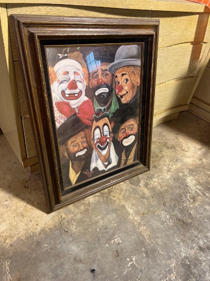 Clown picture 24 x 32