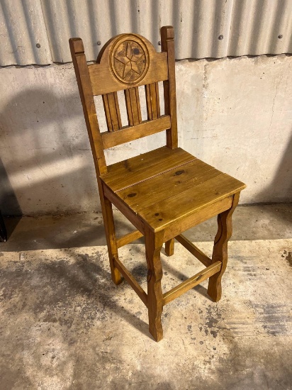 Western barstool.