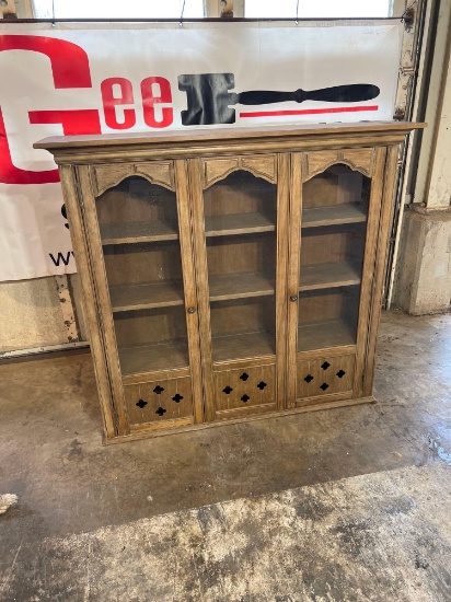 Heavy duty solid wood hutch....
