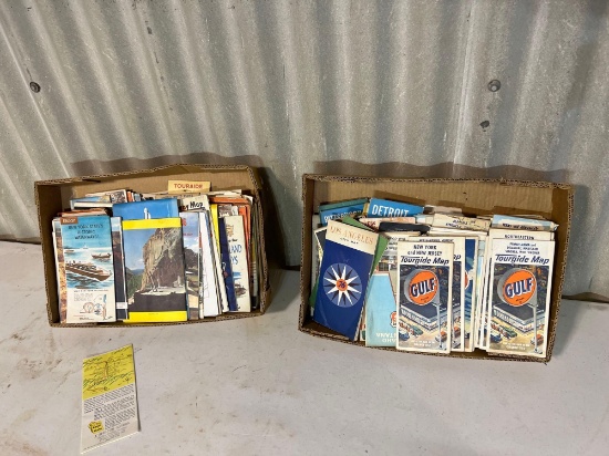 Vintage Texaco maps.