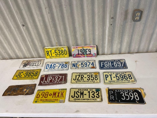 13 License plates