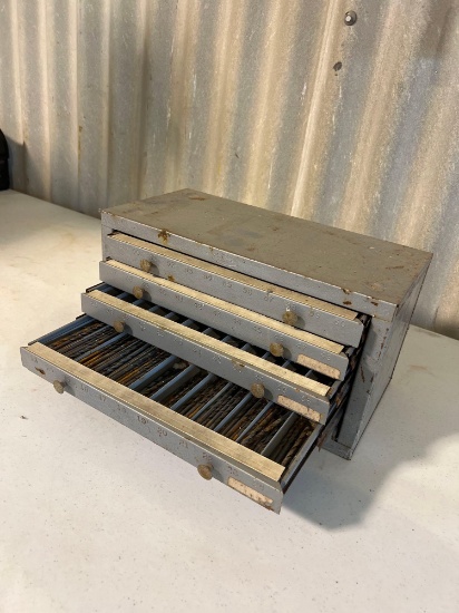 Metal storage full of bits....