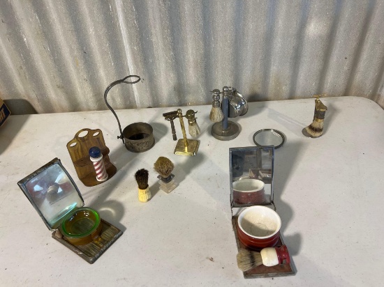 Vintage barber shave set....