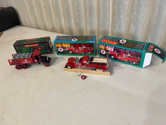3 new in box Texaco Firetrucks....