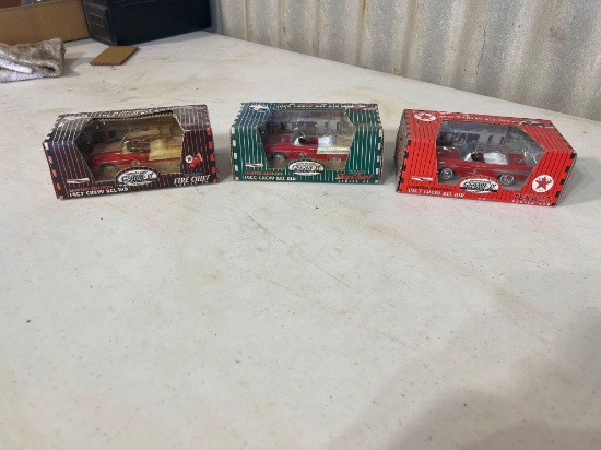 '55 Sky chief Bel Air, '55 Fire Chief Bel Air, '57 Texaco Bel Air....