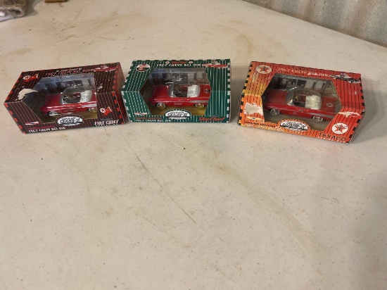 '55 Sky chief Bel Air, '55 Fire Chief Bel Air, '57 Texaco...