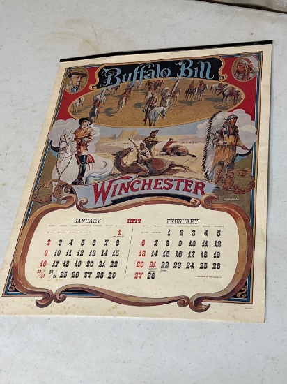 Buffelo Bill Winchester calender. Good condition!