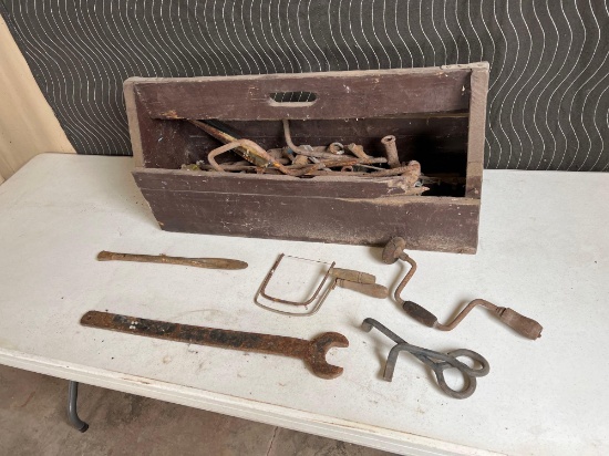 Box vintage tools