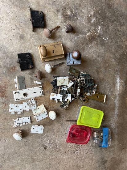OLD DOOR KNOBS AND HINGES...