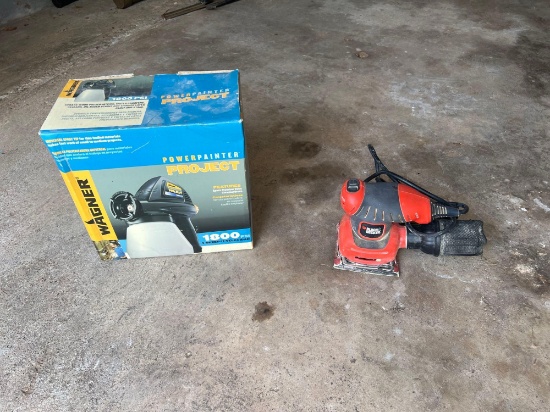 WAGNER POWER PAINTER & BLACK N DECKER SANDER
