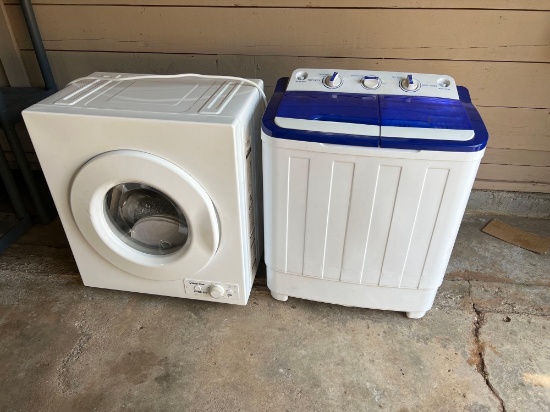 ROVSUN RV WASHER AND MAGIC CHEF COMPACT DRYER FOR RV... LIKE NEW ONLY USED AROUND 3 TIMES...