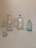 4 VINTAGE BOTTLES