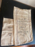 2 VINTAGE CLOTH BAGS