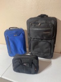 Suitcase, carry on and bag...