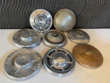 7 misc hubcaps....