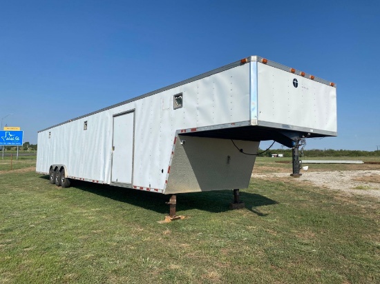 48' Box Trailer with living quarters and tool boxes... and winch Triple axle, outside lights... Sell