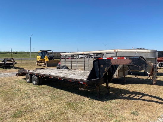 Flat Bed Trailer 23' with 5' Dove Tail... tandem dual... Sells with a Bill of Sale only