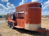 Earth Manufacture 16' x 5' half top bumper pull... sells with a bill of sale...