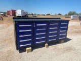 2022 Steelman 7FT Work Bench with 20 Drawers. 87*23*39 inch....Drawers with lock and Anti-slip inner