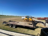 Legend Flat bed Trailer... 20' with 5' Dove tail... tandem dual... good tires... sells with a Bill o