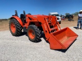 Kubota M5660 SU with LA1154 Loader 4x4 56 Horse 578 Hours very very clean tractor runs and operates