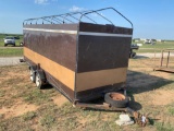 Brown Trailer with sides 13.5' X 4.5'... Sells with a Bill of sale only