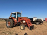 international 886 with a great bend 660 loader with hay spear runs and operates 5538 hours