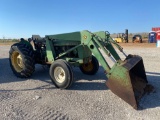 John Deere 1020 Tractor with a 145 front end loader diesel 2233 hours runs and operates