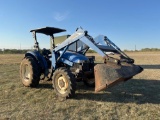 New Holland TT55 tractor 4wd with New Holland 7310 Loader joy stick control with 1779 hours needs