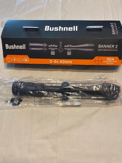 Bushnell 3-9x40mm brand New in box has dusk and dawn brightness