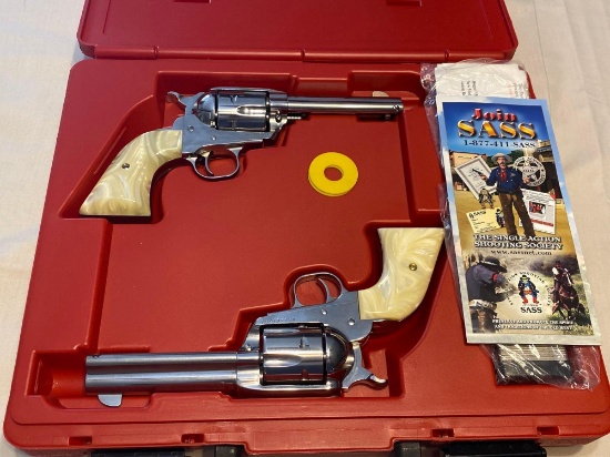 Ruger SASS-Vaquero Pearl 357 Serial: SASS01669 Serial: SAS01670