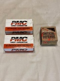 2 boxes of PMC 357 158 Grain 50 cartridges 1 box of Hornady 357 125 grain 25 cartridges