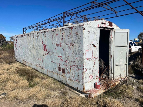 OIL FIELD STORAGE CONTAINER ON SKIDS