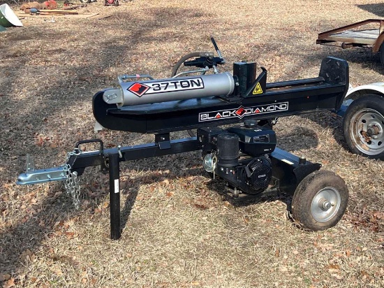 37 ton black diamond gas log splitter kohler 9.5 hp LIKE NEW