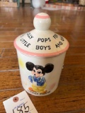 1961Walt Disney Productions lolly...pop jar good condition