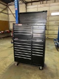 craftsman roll around tool box 8 drawers on top 11 drawers on bottom very clean