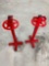 RED BEER HOLDER STANDS QTY 2