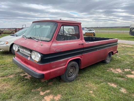 1963 CHEVY CORVAIR...95 PICKUP 4 SPEED VIN 3R124S111150 SELLS WITH TITLE 29721 MILES