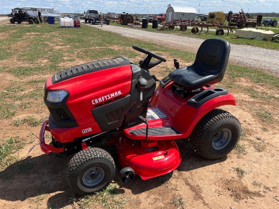 CRAFTSMAN MOWER MODEL T210 RIDING MOWER LIKE NEW LESS THAN 5 HOURS