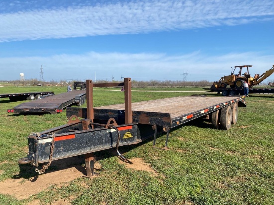 20+5 PINTLE HITCH TRAILER KERR TRAILER TANDEM DUAL 20? BED WITH 5? DOVE TAIL SELLS WITH A TITLE...