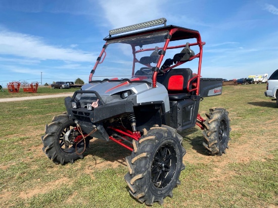 2011 POLARIS RANGER 800 4X4 LIFTED... GEAR DRIVE, SOUND SYSTEM... 18" WHEELS TRACTOR TIRES... LIGHT 