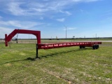NEW... ... ... MAIL MANUFACTURING 42 FT IN LINE HAY DUMP TRAILER ID 204004 BILL OF SALE ONLY