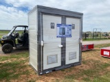 NEW MOBILE BASTONE PORTABLE TOILETS UNUSED 2 TOILETS SIDE BY SIDE